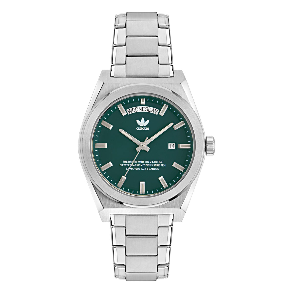 Code Five 40mm - Green/Silver Stainless Steel Bracelet (AOSY23540)