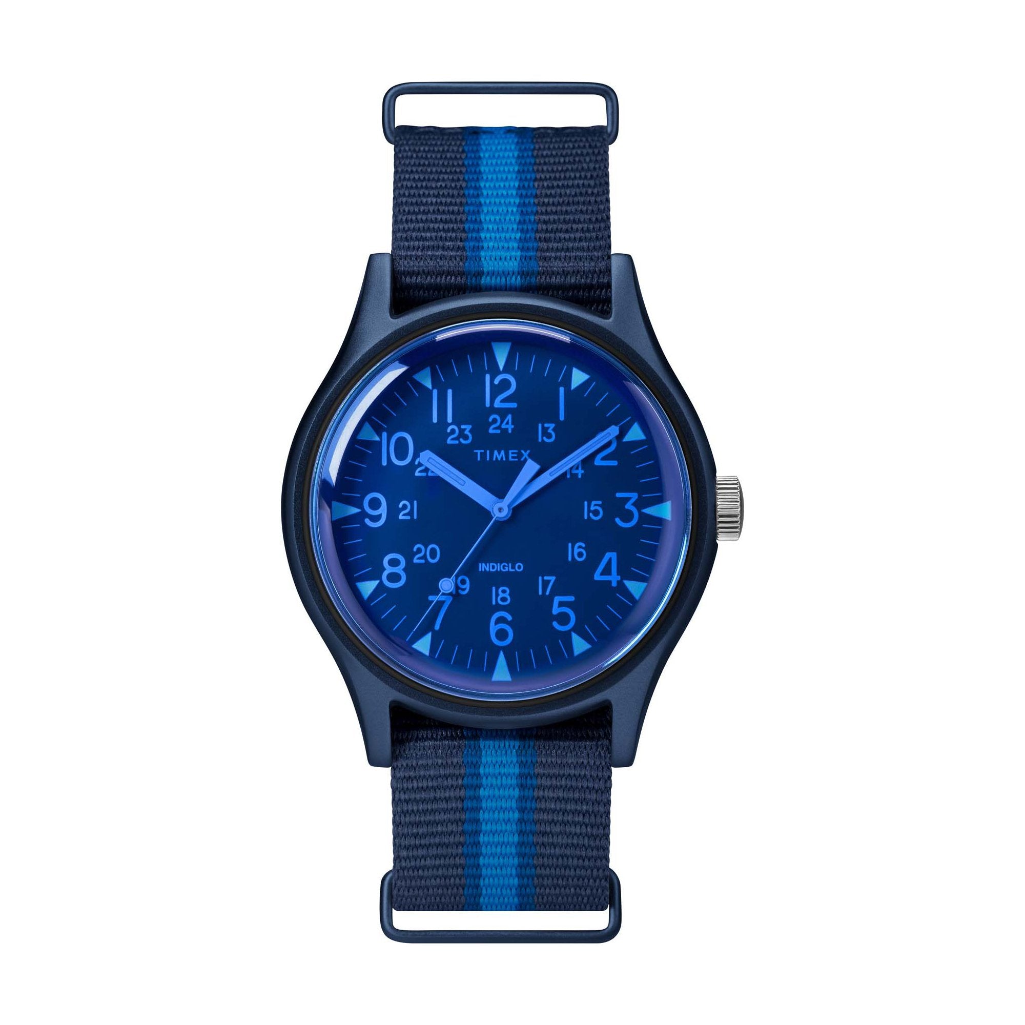 Timex discount indiglo blue