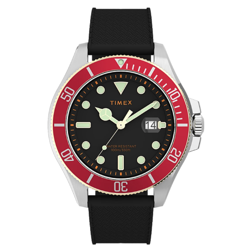 HARBORSIDE COAST 43MM SILV BLK BLK SILI